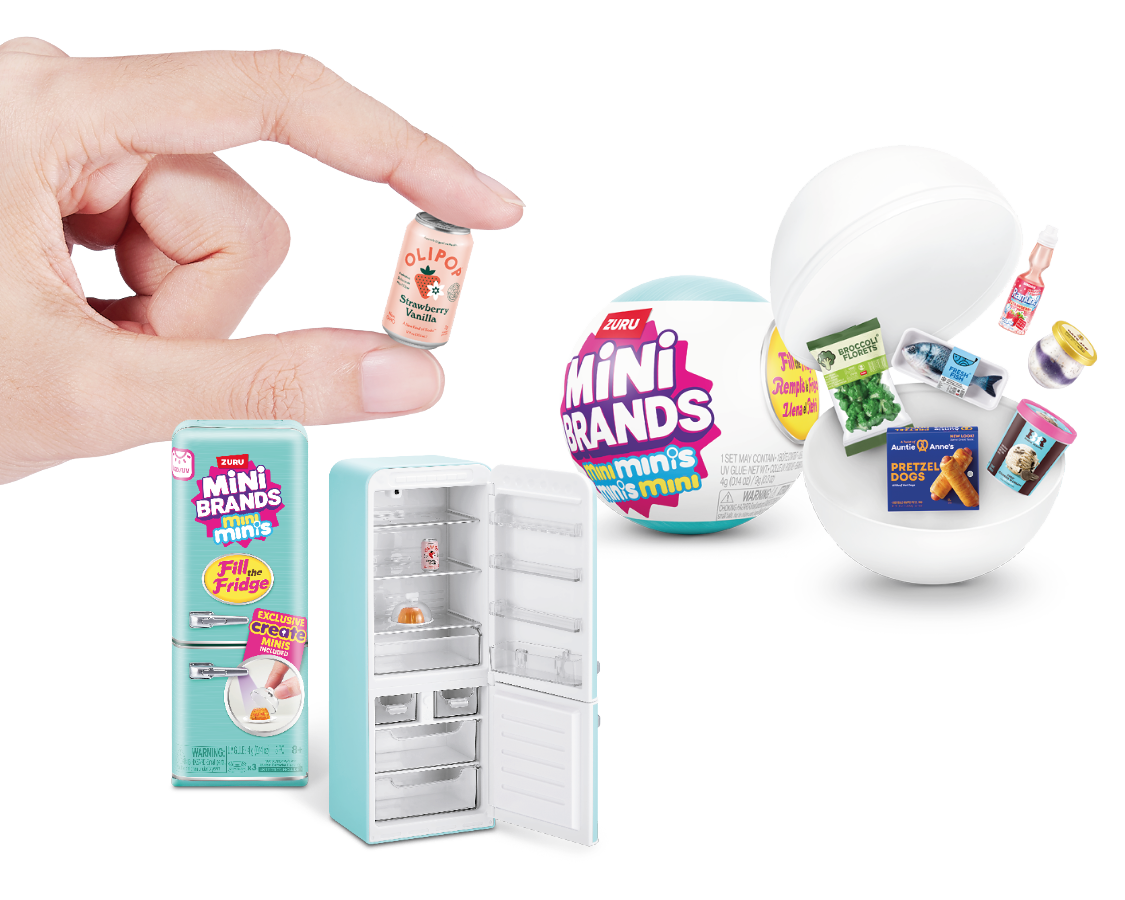 Mini Brands Fill the Fridge